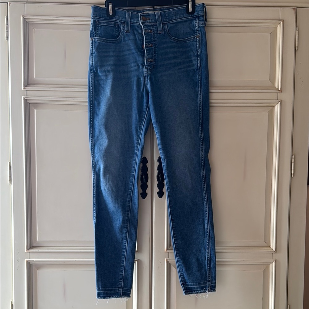 Madewell button front Classic Blue Skinny Jeans for Women